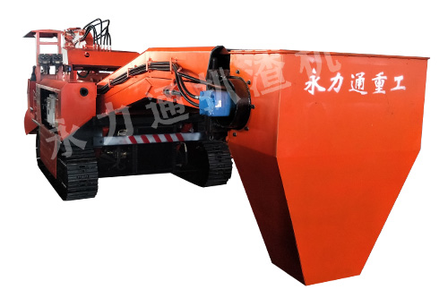 120履帶防爆扒渣機(jī)，漏斗接渣耙渣機(jī)